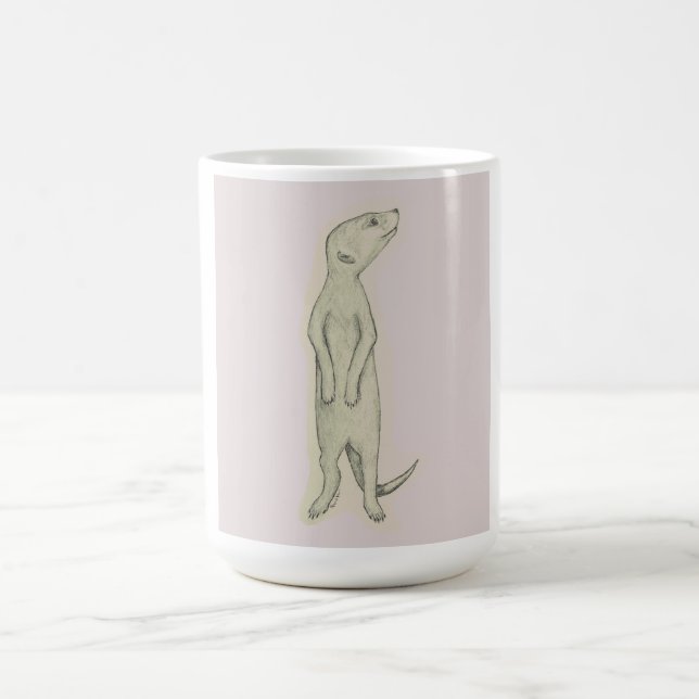 Meerkat, caneca de café, chá, latte, casa, cozinha (Centro)
