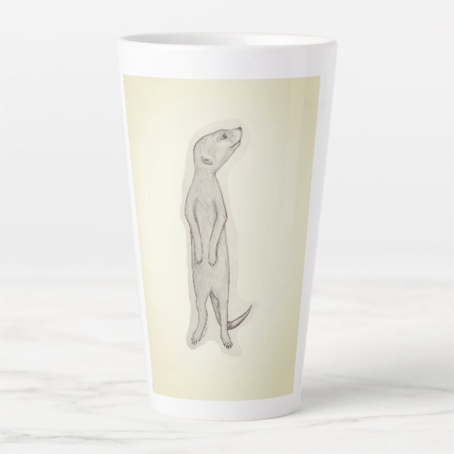 Meerkat, caneca de café, chá, latte, casa, cozinha (Frente)