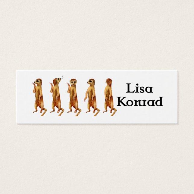 Meerkat cartão de visita (Frente)