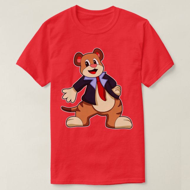 Meerkat com o Colete de Vestidos (Frente do Design)