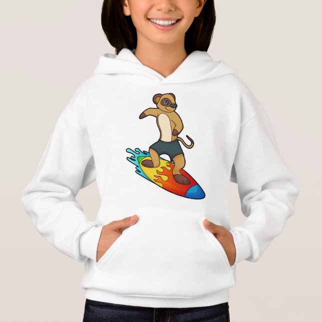 Meerkat como Surfer com Surfboard (Frente)