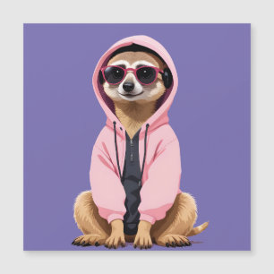 Meerkat Vestindo Hoodie Funny Legal Caráter Animal