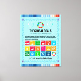 Mega Canvas SDGs de 40 x 51 pol: Vamos fala sobre