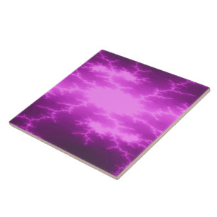 Mega Lightning Fractal Azulejo