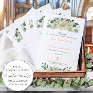 Megan Dourado Programa de Cerimônia de Casamento C
