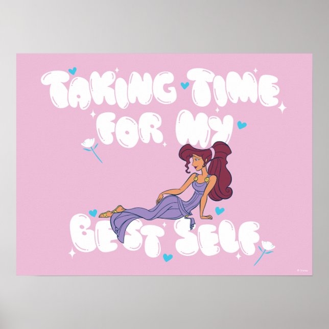 Megara - Taking Time For My Best Self Poster (Frente)
