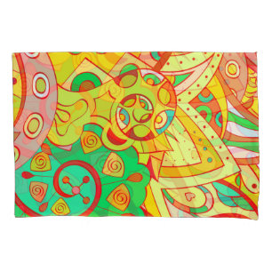 Mehndi Doodle: Textura Étnica Colorida.