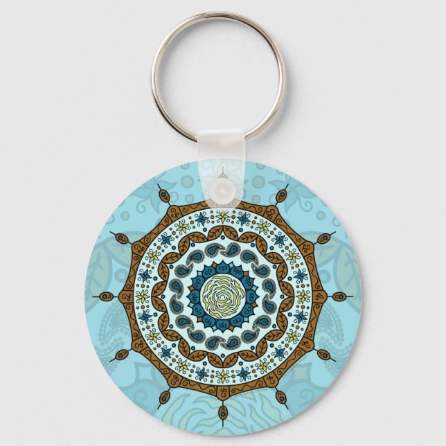 Mehndi Fantasy Copper Chaveiro (Frente)