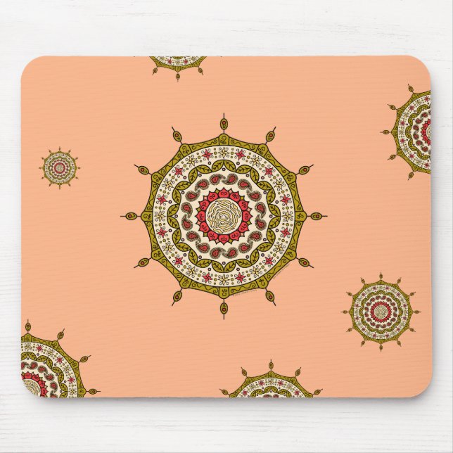 Mehndi Fantasy Dourado Mousepad (Frente)