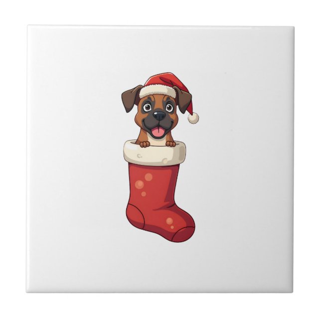 Meia de Natal de Boxer (Frente)