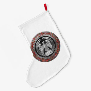 Meia De Natal Grande [600] Águia Imperial Romana Silver