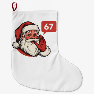 Meia De Natal Grande 67 Natal Alegre Seis Sete Brainrot Papai Noel