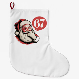 Meia De Natal Grande 6 7 Natal Seis Sete Brainrot Papai Noel