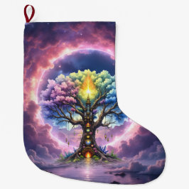 Meia De Natal Grande A Árvore Celestial dos Reinos Eternos