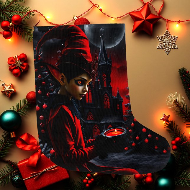 Meia De Natal Grande A hora escura do natal. (Criador carregado)