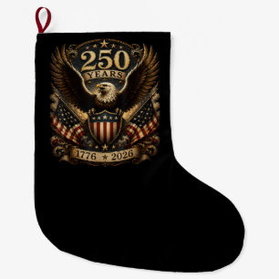 Meia De Natal Grande Águia Patriótica Americana 1776 2026 250º 4 de Jul