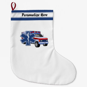 Meia De Natal Grande Ambulância do EMS do paramédico de EMT