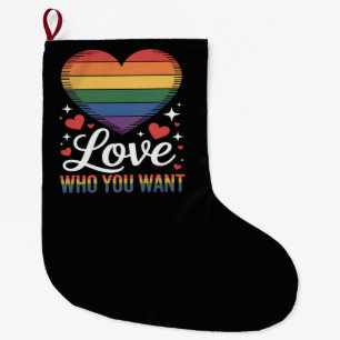 Meia De Natal Grande Ame Quem Você Quer Orgulho Gay LGBT