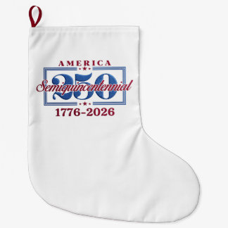 Meia De Natal Grande América 250 Semiquincentenário Gráfico – 1776-2026