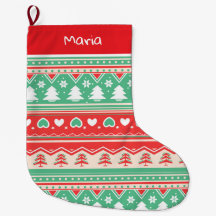 Amor com Árvore de Natal Vermelha e Verde - Férias