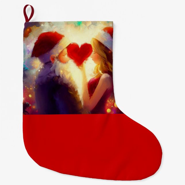 Meia De Natal Grande Amor de Natal 1 (Frente)