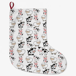 Meia De Natal Grande animais bonitos