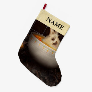 Meia De Natal Grande Animal - Coelho - Há uma lebre na minha sopa