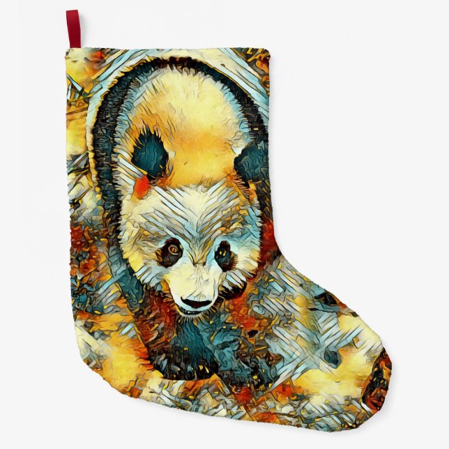 Meia De Natal Grande AnimalArt_Panda_006 (Frente)