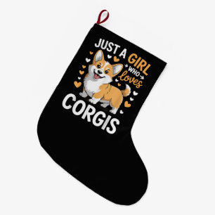 Meia De Natal Grande Apenas Uma Garota Que Ama Corgis