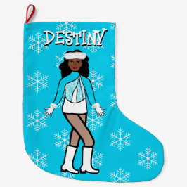 Meia De Natal Grande Aqua Dancer de Natal