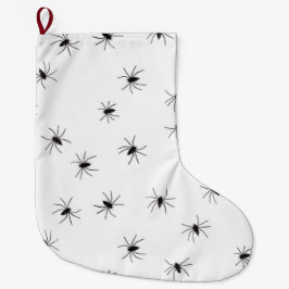 Meia De Natal Grande Aracnofobia (Aranhas) (Insetos Crawly Assustadores