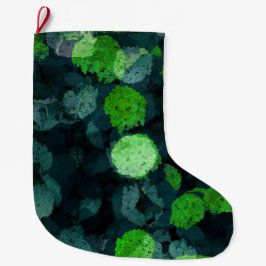 Meia De Natal Grande Arte legal e única do padrão floral/floral