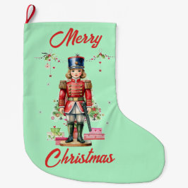 Meia De Natal Grande Árvore de Natal do Toy Soldier