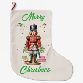 Meia De Natal Grande Árvore de Natal do Toy Soldier