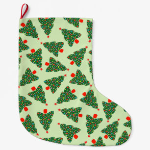 Meia De Natal Grande Árvore de Natal Festiva Verde Menta