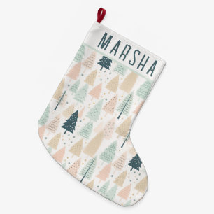 Meia De Natal Grande Árvores de Natal