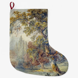 Meia De Natal Grande Árvores e Pond (por John Ruskin)