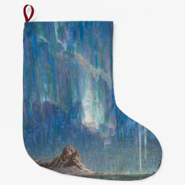 Meia De Natal Grande As luzes do Norte do norte da Noruega (Aurora)