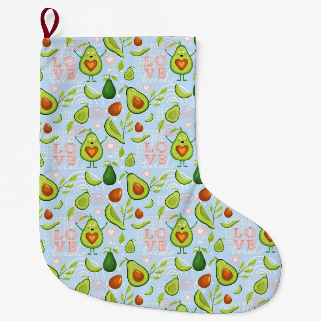 Meia De Natal Grande Avocado (Frente)