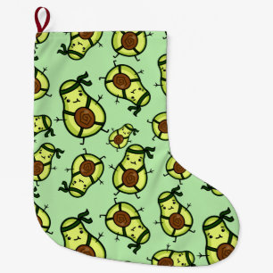 Meia De Natal Grande Avocado Grande Estoque de Natal