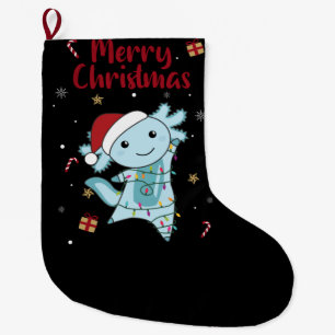 Meia De Natal Grande Axolotl Felry Natal Animais de inverno Axolots