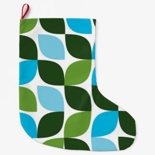 Meia De Natal Grande Azul, verde, legal, moda, abstrato da natureza mod