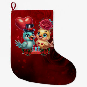 Meia De Natal Grande Balão do Coração e Rosa Magia: Um Romance Pintado,