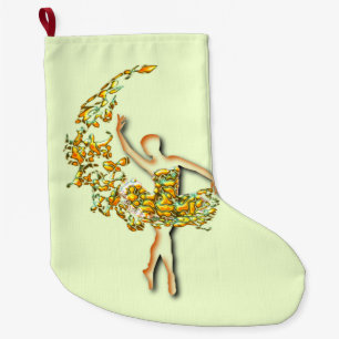Meia De Natal Grande Balé Dançarina de Natal