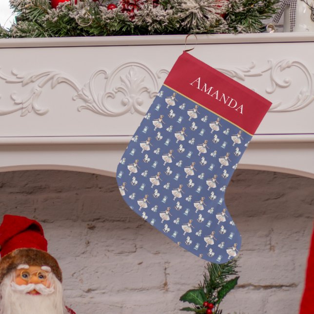 Meia De Natal Grande Ballerina Pattern - Festa de Natal Bonita (Criador carregado)