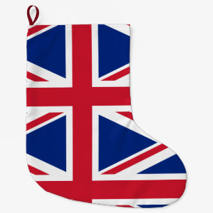 Meia De Natal Grande Bandeira Britânica