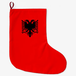 Meia De Natal Grande Bandeira da Albânia