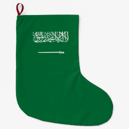Meia De Natal Grande Bandeira da Arábia Saudita