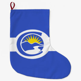 Meia De Natal Grande Bandeira da Cidade do Centenário (Colorado) Grande