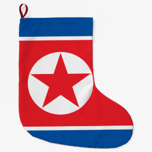 Meia De Natal Grande Bandeira da Coreia do Norte (RPDC)